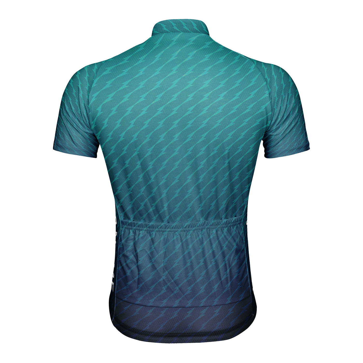 Customized Green Gradient Men's Cycling Jersey Short Sleeve
