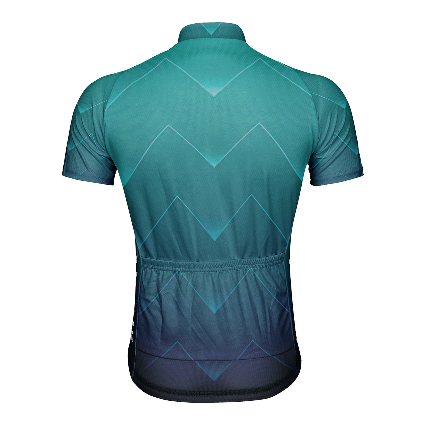 Customized Green Electrocardiogram Men's Cycling Jersey Short Sleeve