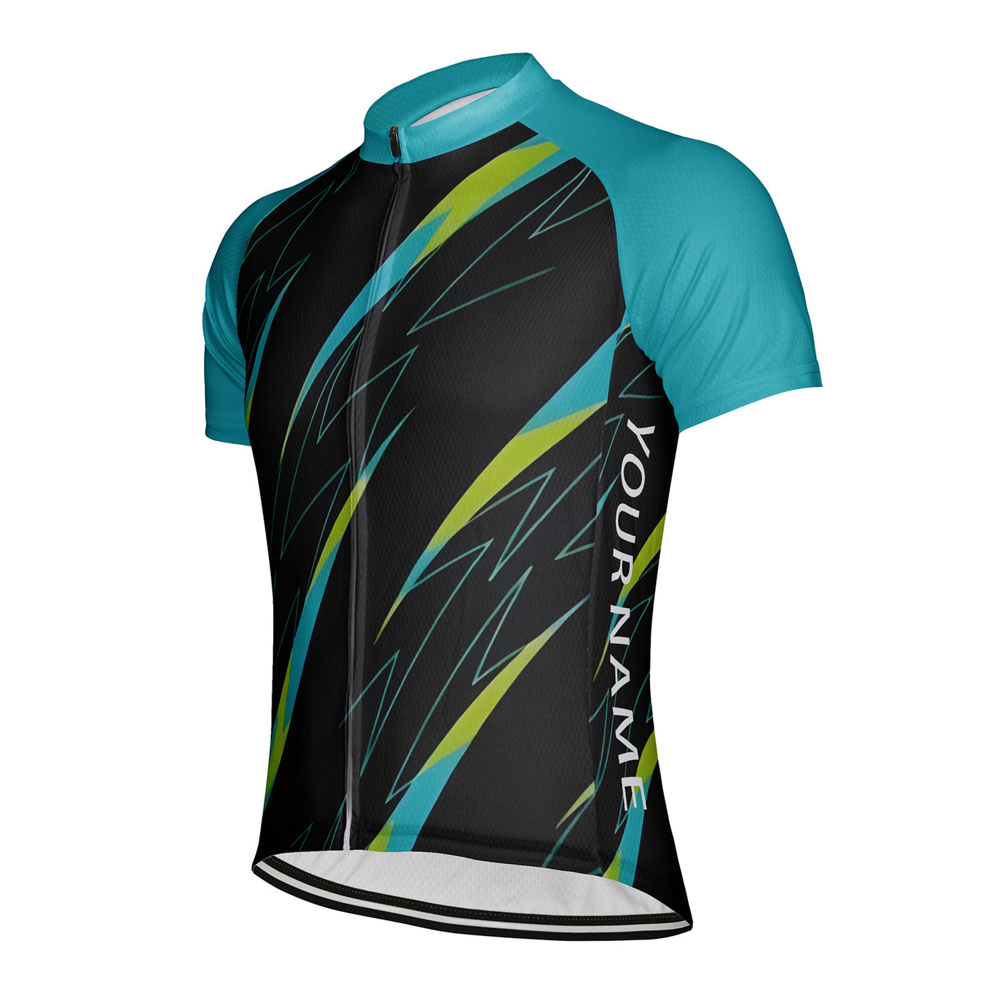 Customized Neon In The Dark Men's Cycling Jersey Short Sleeve