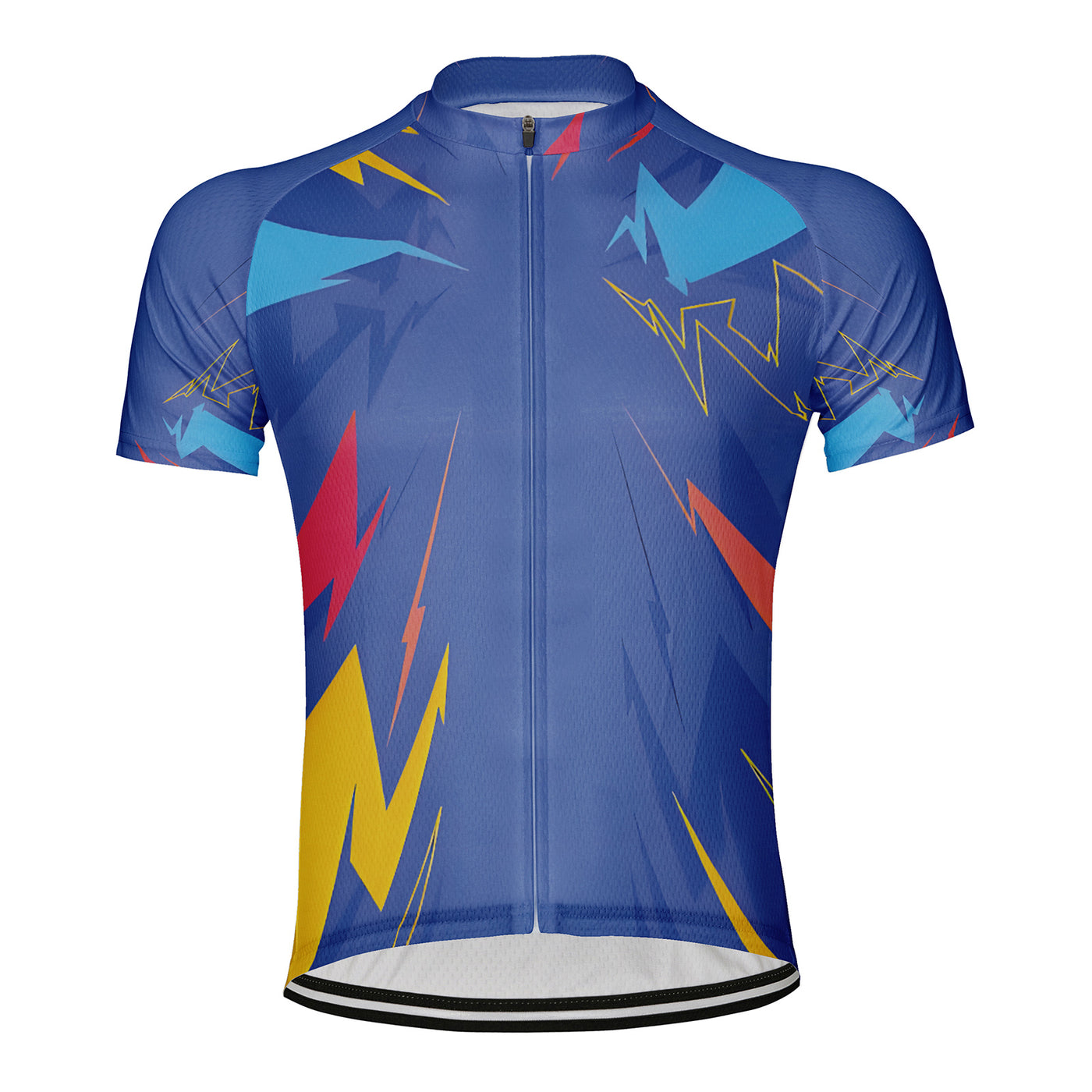 Customized Neon Arrow Rain Men's Cycling Jersey Short Sleeve