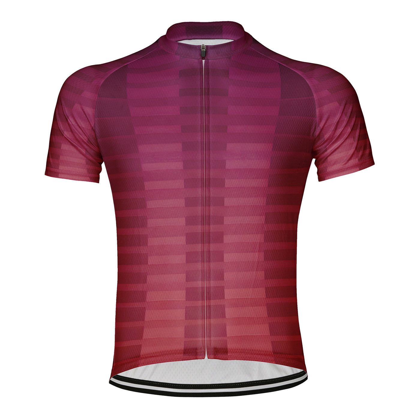 Customized Red Rhyme And Overlapping Shadows Men's Cycling Jersey Short Sleeve