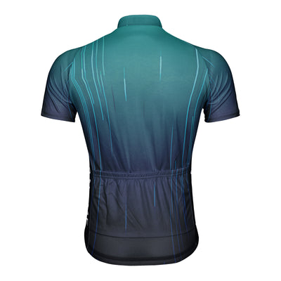 Customized Red Rhyme And Overlapping Shadows Men's Cycling Jersey Short Sleeve