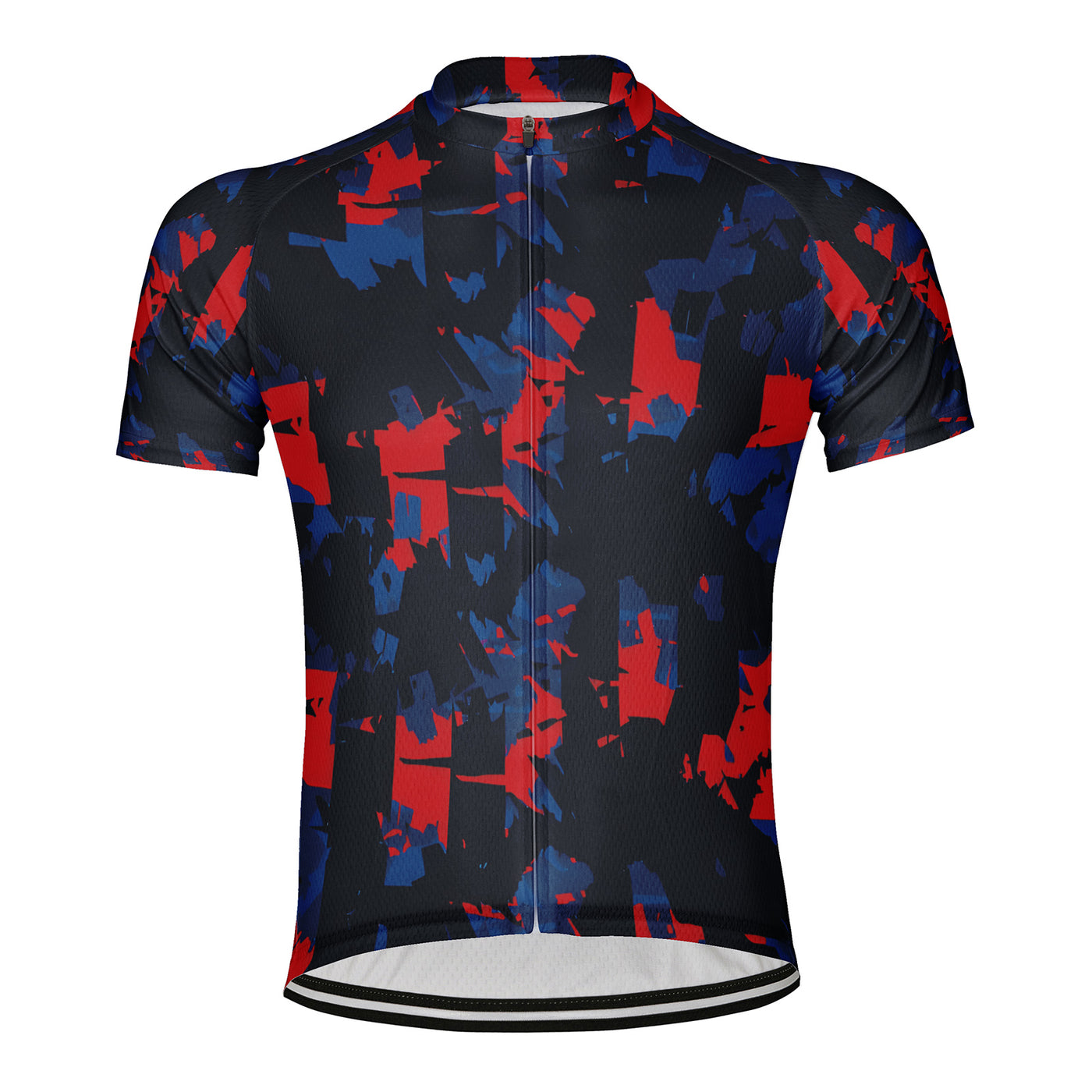 Customized Red And Blue Mist Men's Cycling Jersey Short Sleeve