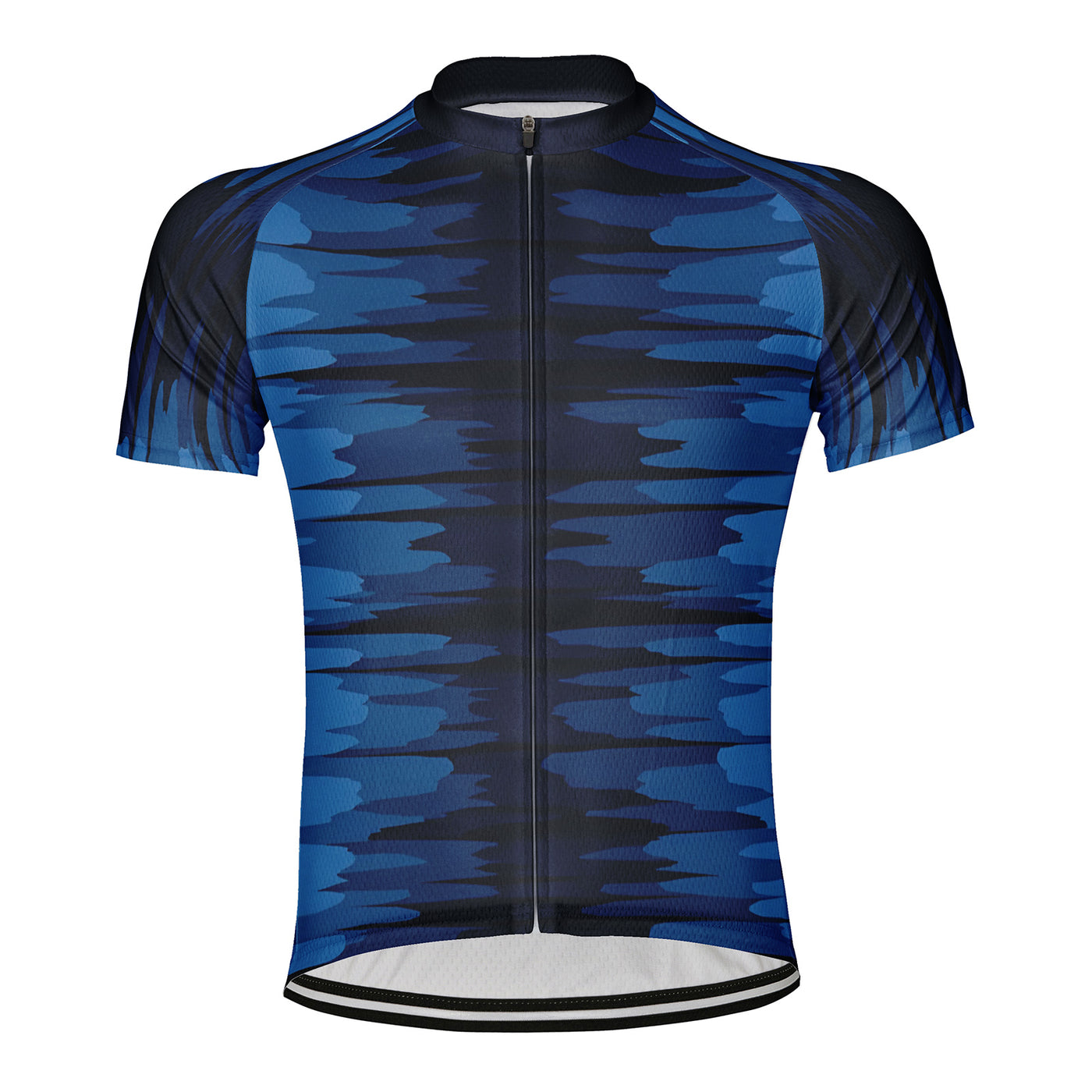 Customized Blue Glacier Men's Cycling Jersey Short Sleeve