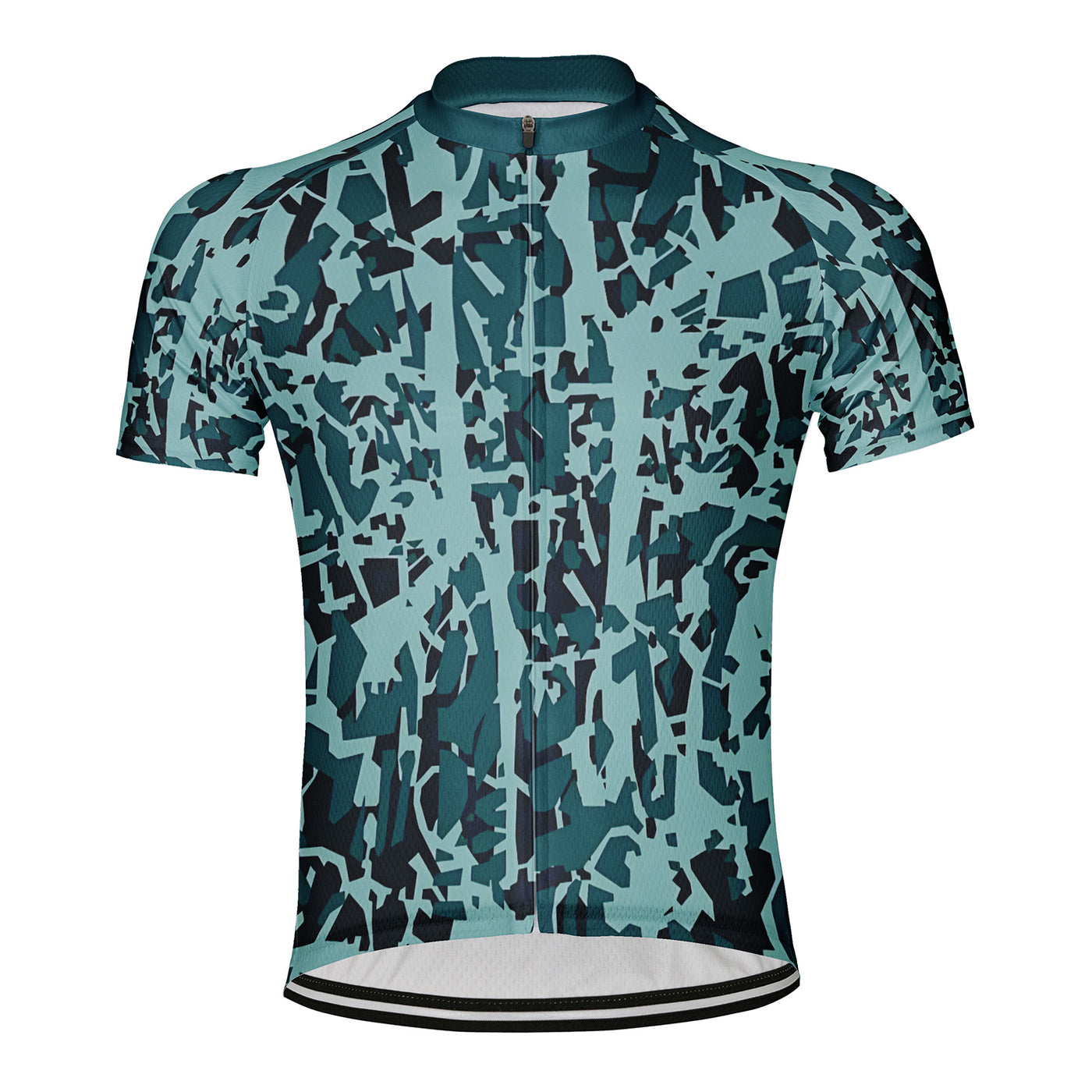 Customized Jungle Camouflage Men's Cycling Jersey Short Sleeve