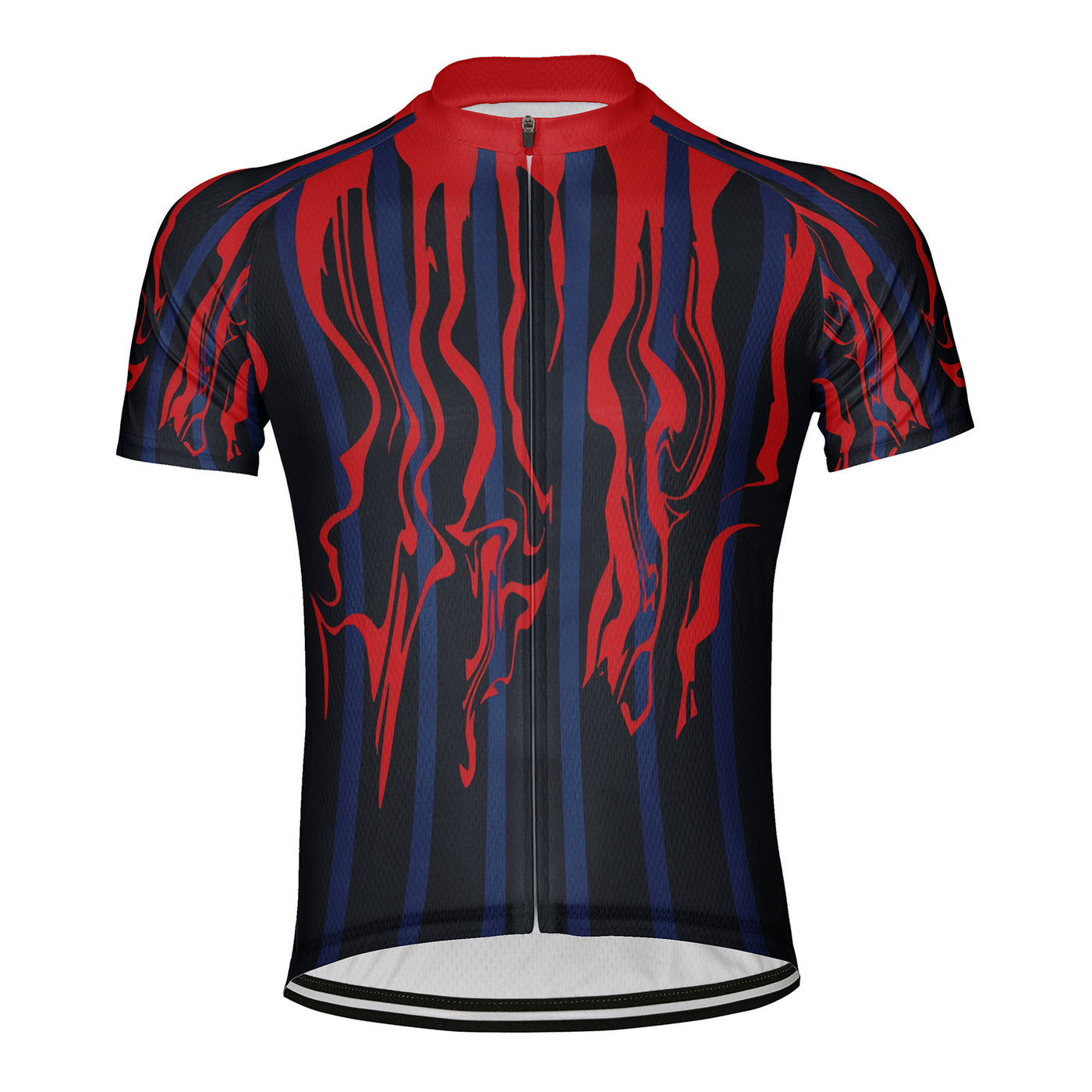 Customized Red Hokage Men's Cycling Jersey Short Sleeve