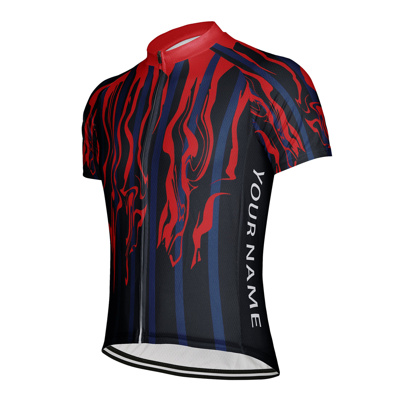 Customized Red Hokage Men's Cycling Jersey Short Sleeve