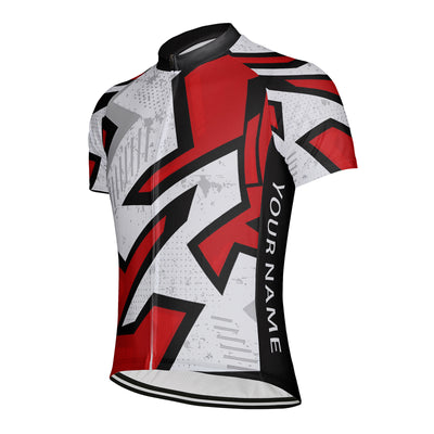 Customized Mechanical Arrow Array Diagram Men's Cycling Jersey Short Sleeve