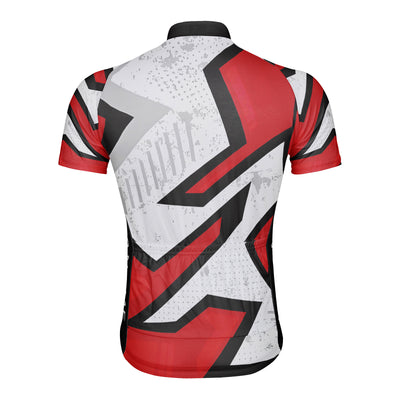 Customized Mechanical Arrow Array Diagram Men's Cycling Jersey Short Sleeve