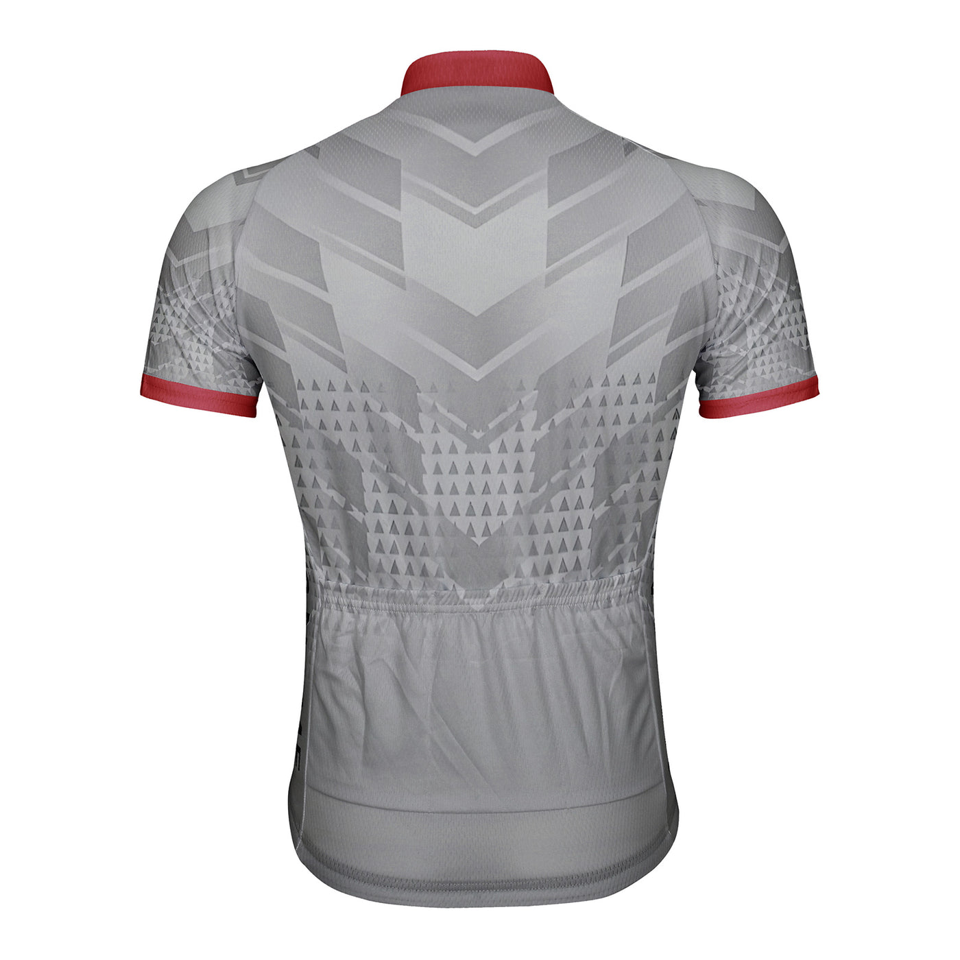 Customized Gradient Gray Men's Cycling Jersey Short Sleeve