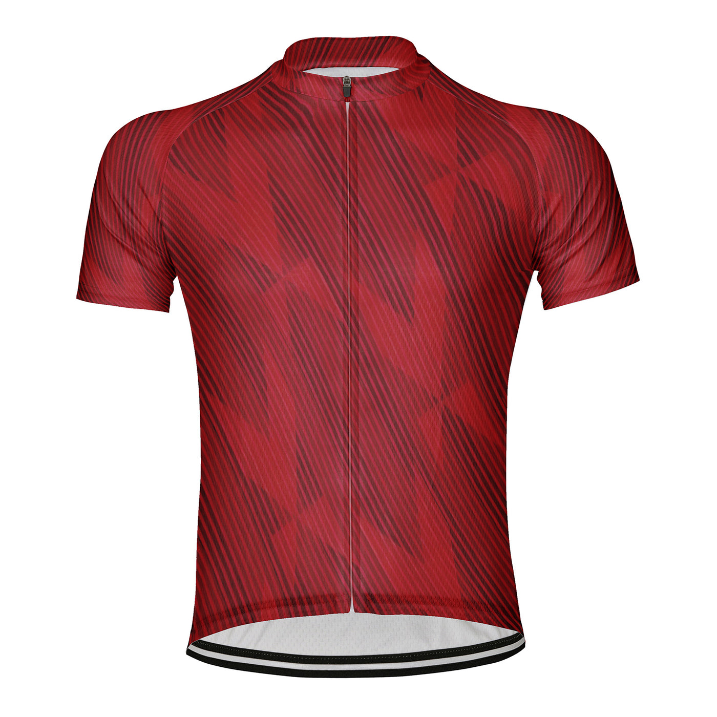 Customized Diagonal Line Men's Cycling Jersey Short Sleeve