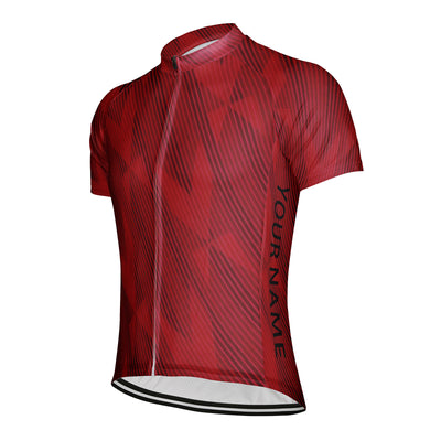 Customized Diagonal Line Men's Cycling Jersey Short Sleeve