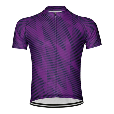 Customized Diagonal Line Men's Cycling Jersey Short Sleeve