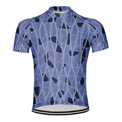 Customized Speckled Pattern Men's Cycling Jersey Short Sleeve