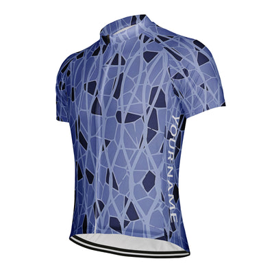 Customized Speckled Pattern Men's Cycling Jersey Short Sleeve