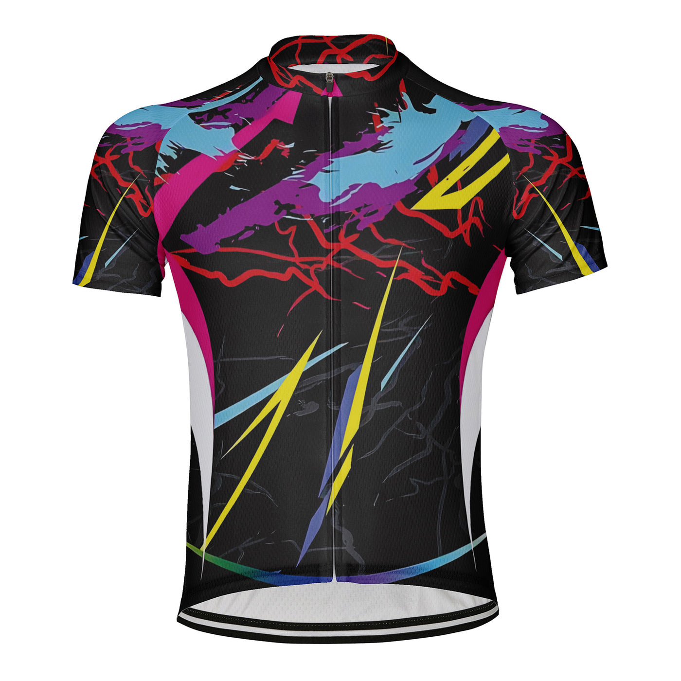 Customized Neon Lightning Phantom Men's Cycling Jersey Short Sleeve