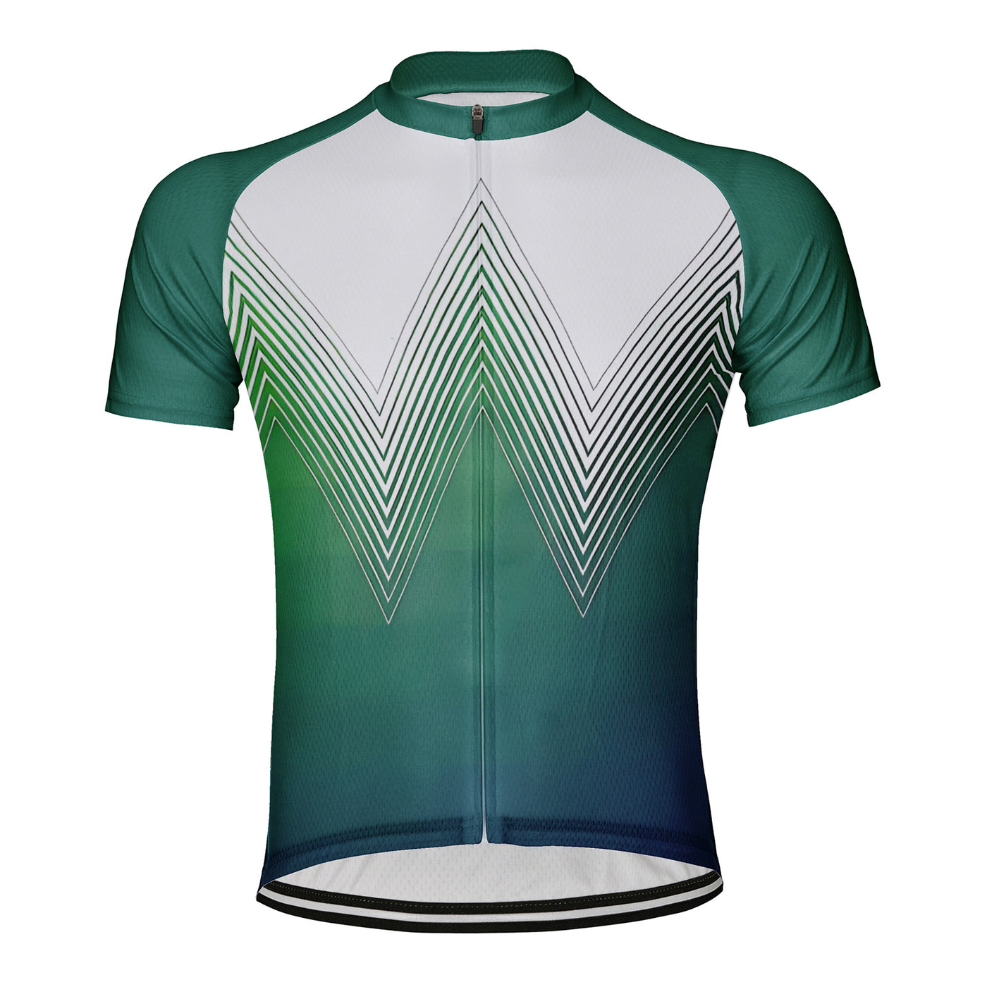 Customized W-shaped Men's Cycling Jersey Short Sleeve
