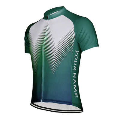 Customized W-shaped Men's Cycling Jersey Short Sleeve