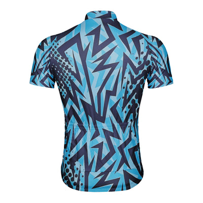 Customized Retro Radio Wave Men's Cycling Jersey Short Sleeve