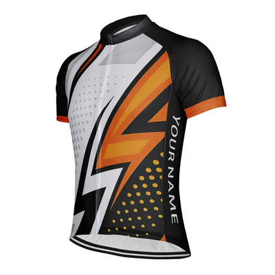 Customized thunder and lightning Men's Cycling Jersey Short Sleeve