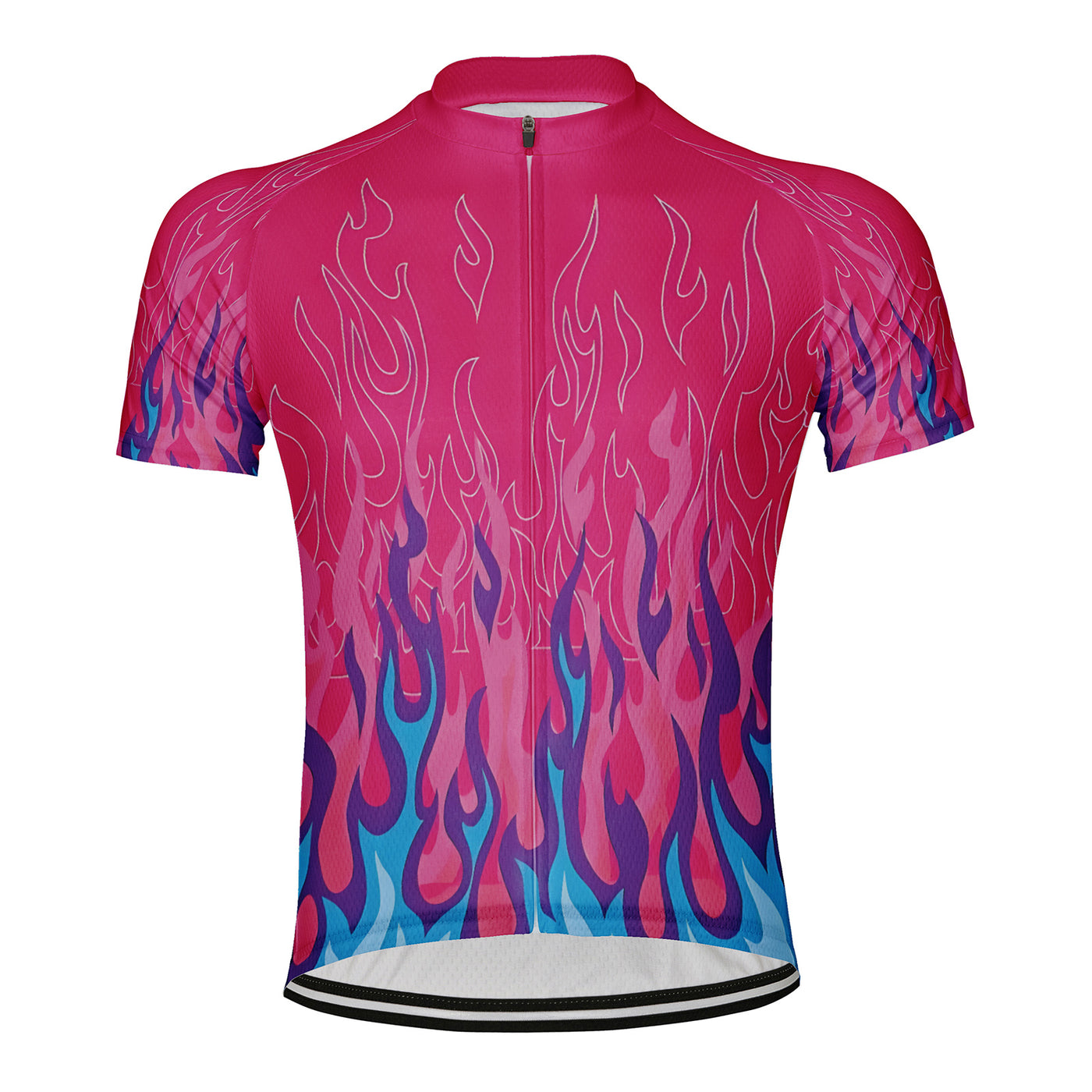 Customized Flame Men's Cycling Jersey Short Sleeve