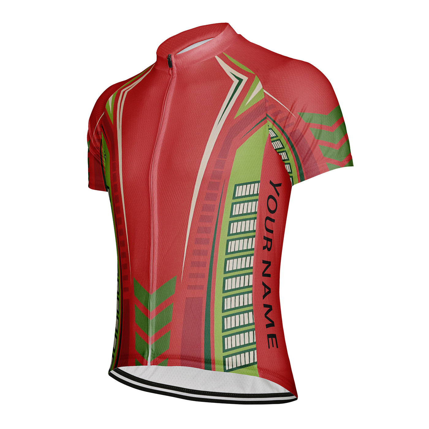 Customized Neon Contrasting Colors Men's Cycling Jersey Short Sleeve