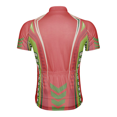 Customized Neon Contrasting Colors Men's Cycling Jersey Short Sleeve