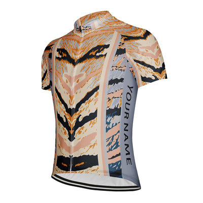 Customized Cat Pattern Men's Cycling Jersey Short Sleeve