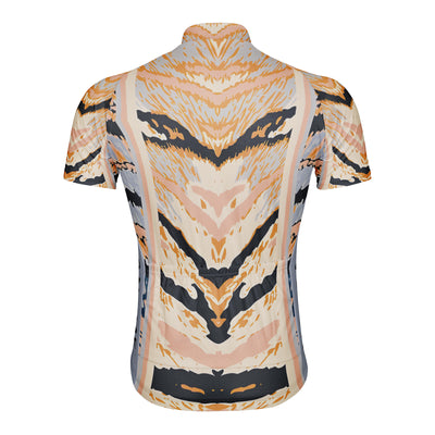 Customized Cat Pattern Men's Cycling Jersey Short Sleeve