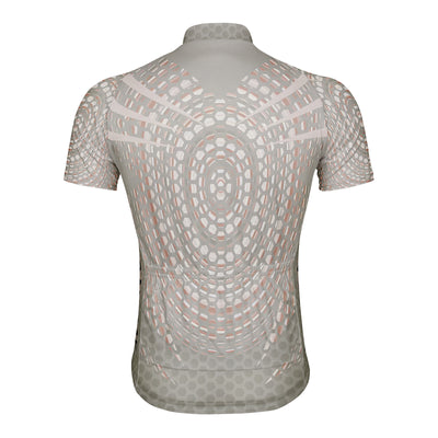 Customized Honeycomb Men's Cycling Jersey Short Sleeve