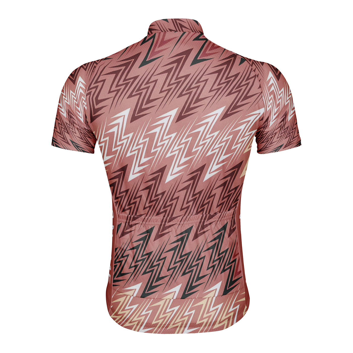 Customized Red Brown Lightning Phantom Men's Cycling Jersey Short Sleeve
