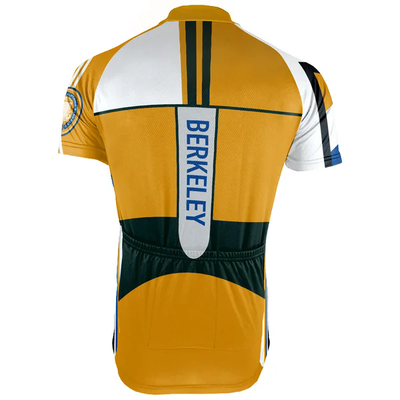 Customized University of California Berkeley Men's Cycling Jersey Short Sleeve