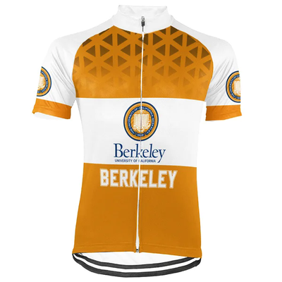 Customized University of California Berkeley Men's Cycling Jersey Short Sleeve