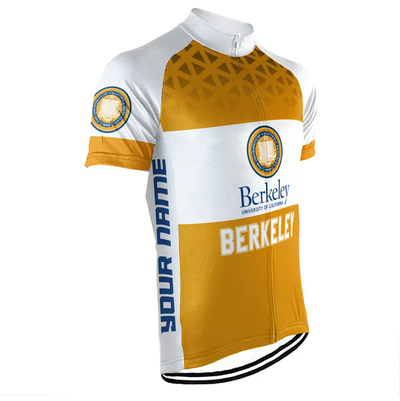 Customized University of California Berkeley Men's Cycling Jersey Short Sleeve