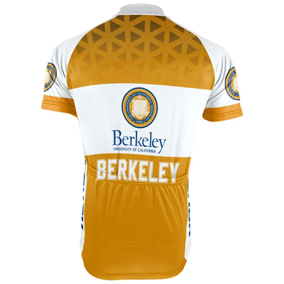 Customized University of California Berkeley Men's Cycling Jersey Short Sleeve