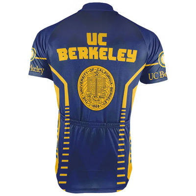 Customized University of California Berkeley Men's Cycling Jersey Short Sleeve