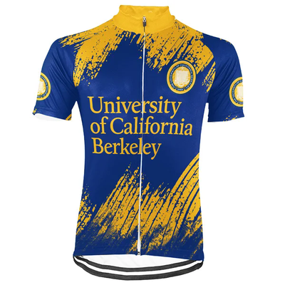Customized University of California Berkeley Men's Cycling Jersey Short Sleeve