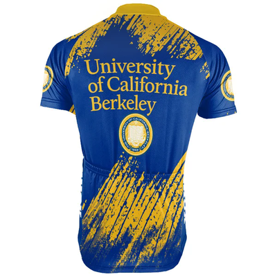 Customized University of California Berkeley Men's Cycling Jersey Short Sleeve