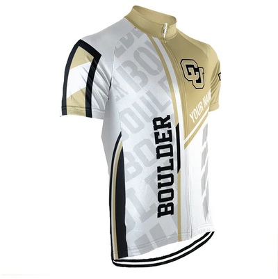 Customized University of Colorado Boulder Men's Cycling Jersey Short Sleeve