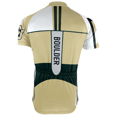 Customized University of Colorado Boulder Men's Cycling Jersey Short Sleeve