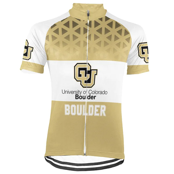 Customized University of Colorado Boulder Men's Cycling Jersey Short Sleeve