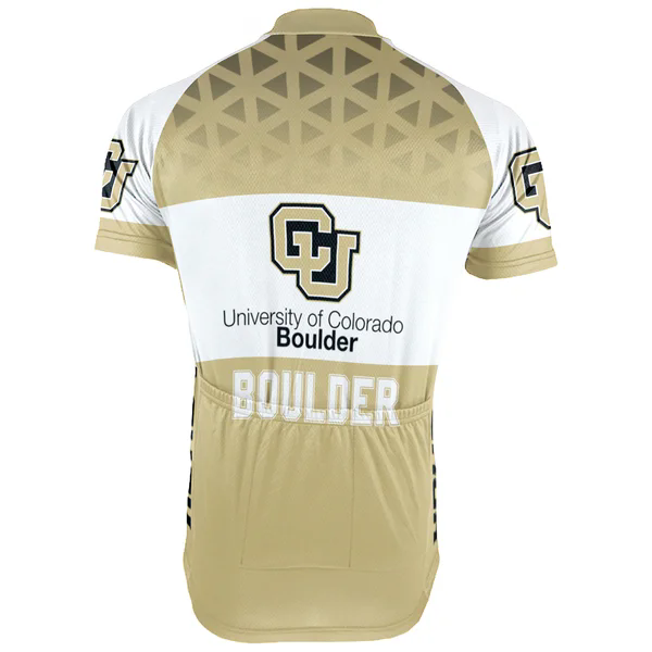 Customized University of Colorado Boulder Men's Cycling Jersey Short Sleeve