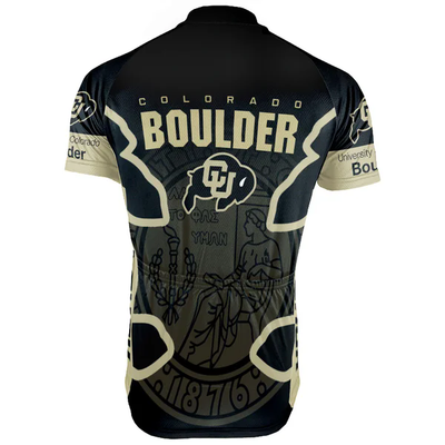 Customized University of Colorado Boulder Men's Cycling Jersey Short Sleeve