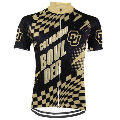Customized University of Colorado Boulder Men's Cycling Jersey Short Sleeve