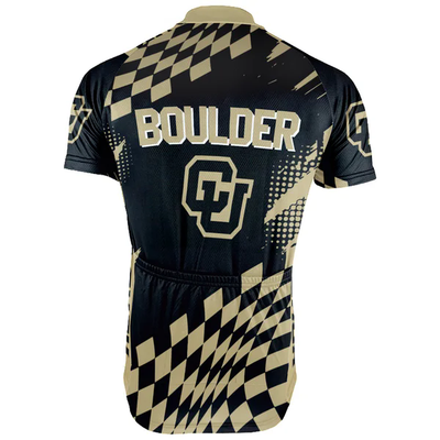 Customized University of Colorado Boulder Men's Cycling Jersey Short Sleeve