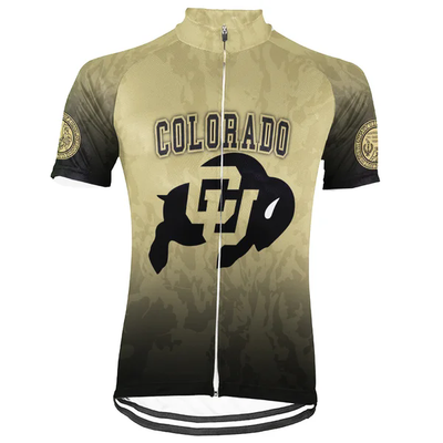 Customized University of Colorado Boulder Men's Cycling Jersey Short Sleeve