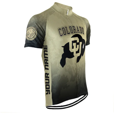 Customized University of Colorado Boulder Men's Cycling Jersey Short Sleeve