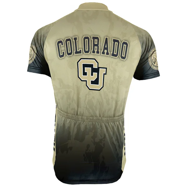 Customized University of Colorado Boulder Men's Cycling Jersey Short Sleeve