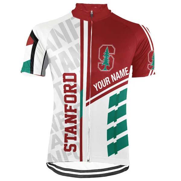 Customized Stanford University Men's Cycling Jersey Short Sleeve