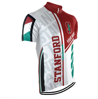 Customized Stanford University Men's Cycling Jersey Short Sleeve